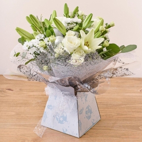 Aqua Handtied Bouquet