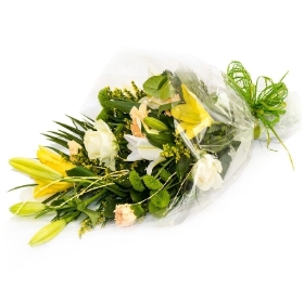 Yellow & White Cellophane Wrap