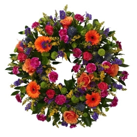 Bright Mixed Loose Wreath