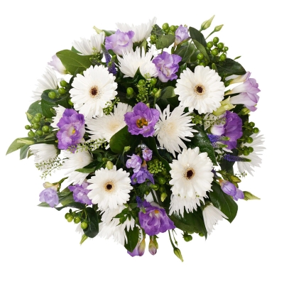 Purple & White Posy