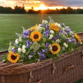 Sunflowers & Mixed Double Ended Spray