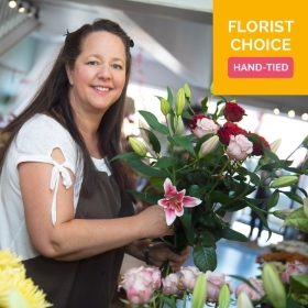 Florist Choice Aqua Hand tie