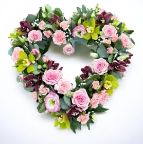 Pink & Lime Open heart