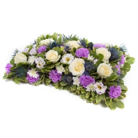Purple & White Pillow